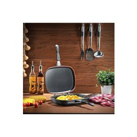 Schafer Diva Siyah 2 Parça İkili Ayrılabilir Tava Grill