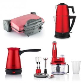 Schafer Elektro Mega Kırmızı 4'lü Set