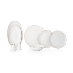 Schafer Ella 56 Parça Platin Yemek Takımı