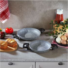 Schafer Eternal Sahan 2'li Set 18+22 cm Granit Yumurta Sahanı