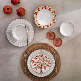 Schafer Fiesta 24 Parça Nar Baskılı Yemek Takımı