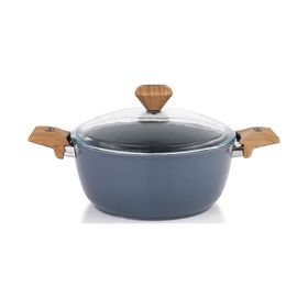 Schafer Fiesta Seramik 24 cm Siyah Derin Tencere