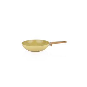 Schafer Fiesta Seramik 28 cm Yeşil Wok Tava