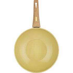 Schafer Fiesta Seramik 28 cm Yeşil Wok Tava