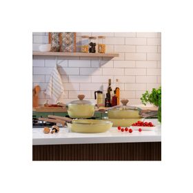 Schafer Fiesta Yeşil 24 cm Seramik Tava