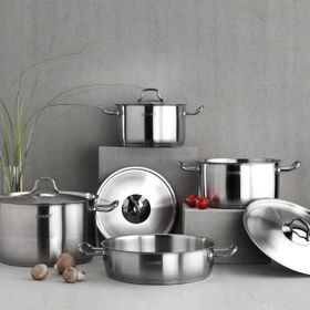 Schafer Flat Inox 8 Parça Çelik Tencere Seti