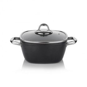 Schafer Gastronomie Master 24 cm Siyah Granit Kısa Tencere