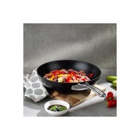Schafer Gastronomie Master Siyah 28 cm Granit Wok Tava