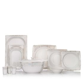 Schafer Glamor Point Beyaz 60 Parça 12 Kişilik Yemek Takımı
