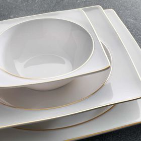 Schafer Glamor Pure 60 Parça 12 Kişilik Gold Yemek Takımı