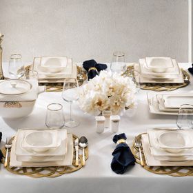 Schafer Glamor Regal 60 Parça Gold Yemek Takımı