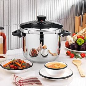 Schafer Grand 12 lt Siyah Düdüklü Tencere
