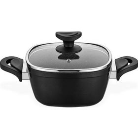 Schafer Granit Gastronomie 24 cm Siyah Derin Tencere