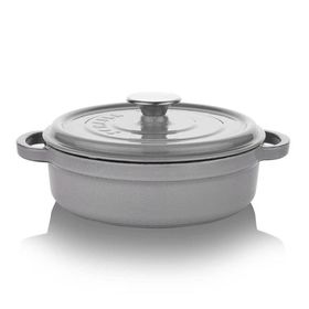 Schafer Guss Chef 24 cm Gri Demir Döküm Karnıyarık Tenceresi