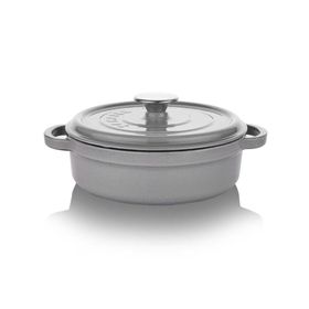 Schafer Guss Chef Gri Döküm Basık Tencere 28 Cm 2 Parça