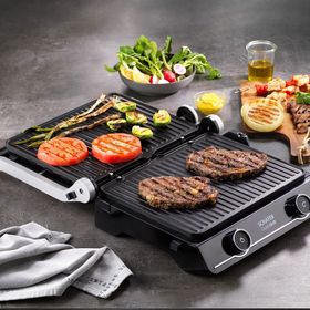 Schafer Gusto Grill 1800 W Siyah Izgara ve Tost Makinesi