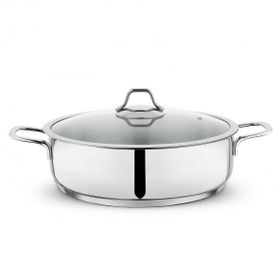 Schafer Held 30 cm 2 Parça Basık Çelik Inox Tencere