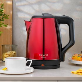 Schafer Hitze Kırmızı Paslanmaz Çelik Su Isıtıcı Kettle