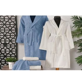 Schafer Home Arya İndigo Beyaz 6 Parça Banyo Seti