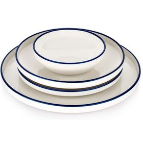 Schafer Iconic 24 Parça Lacivert01 Yemek Takımı