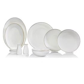 Schafer Jolly Altın Bone 56 Parça Porselen Yemek Takımı