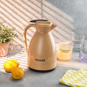 Schafer Kitchenhouse 1 lt Sarı Cam Termos