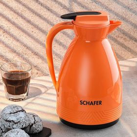 Schafer Kitchenhouse 1 lt Turuncu Cam Termos