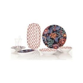 Schafer KMZ01 16138 Kırmızı 32 Parça Sophie Kahvaltı Takımı