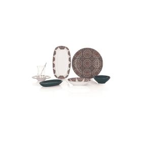 Schafer KMZ01 16138 Kırmızı 32 Parça Sophie Kahvaltı Takımı
