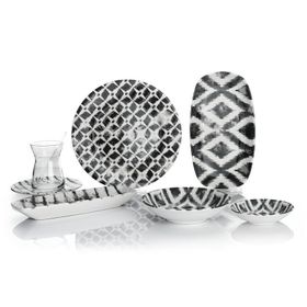 Schafer KMZ01 16138 Kırmızı 32 Parça Sophie Kahvaltı Takımı