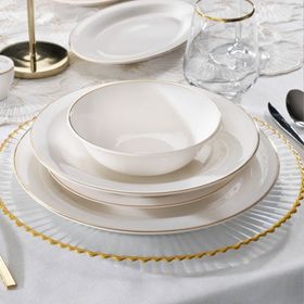 Schafer Lumina 56 Parça Gold Yemek Takımı