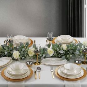 Schafer Luna Gold 56 Parça Porselen Yemek Takımı