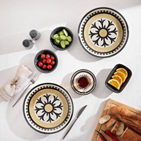 Schafer Meghan 32 Parça Gri Kahvaltı Takımı