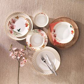 Schafer Melina Krem 24 Parça Porselen Yemek Takımı