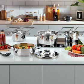 Schafer New Prime Çelik 8 Parça-Inox Tencere Seti