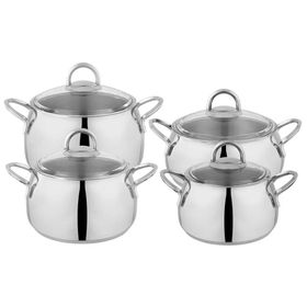 Schafer New Trendy 8 Parça Çelik Tencere Seti