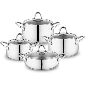 Schafer New Trendy 8 Parça Inox Çelik Tencere Seti