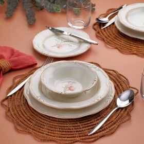 Schafer Nostalgia 24 Parça Çiçekli Yemek Takımı