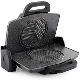 Schafer Nostalgie 1750 W Granit Waffle-Tost Makinesi Siyah