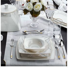 Schafer Platz Altın 06 60 Parça Yemek Takımı