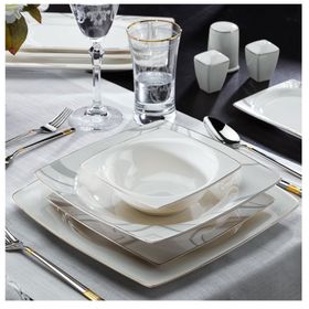 Schafer Platz Altın 06 60 Parça Yemek Takımı