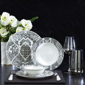 Schafer Posy Gri 24 Parça Yemek Takımı