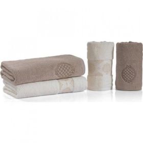 Schafer Premium Bej 4 Parça Hamam Seti