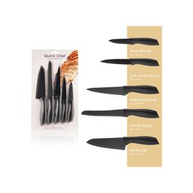 Schafer Quick Chef 5 Parça Siyah Bıçak Seti