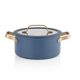 Schafer Sapphire 7 Parça Mavi Gold Seramik Tencere Seti