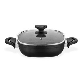 Schafer SHF-25535 Gastronomie Granit Siyah 26 cm Basık Tencere