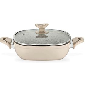 Schafer Shf-26440 Gastronomie Granit 26 cm Krem Karnıyarık Tenceresi