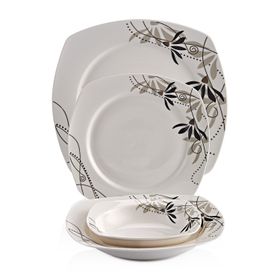 Schafer SHF 6000 Kare Bone 85 Parça Yemek Takımı