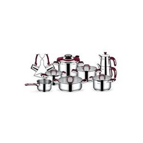 Schafer SHF44118 18 Parça Compact Bordo Çelik Çeyiz Seti