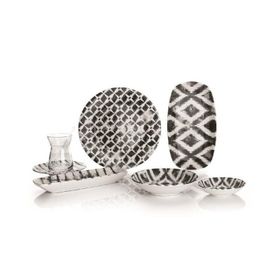 Schafer SIY01 16136 Siyah 32 Parça Sophie Kahvaltı Takımı